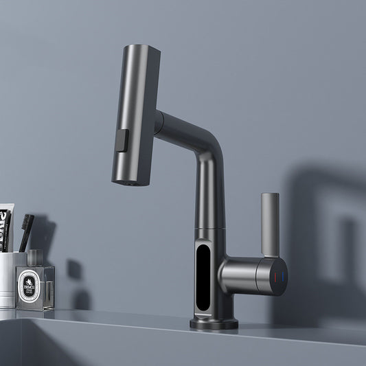 360° swivel waterfall kitchen tap with digital display